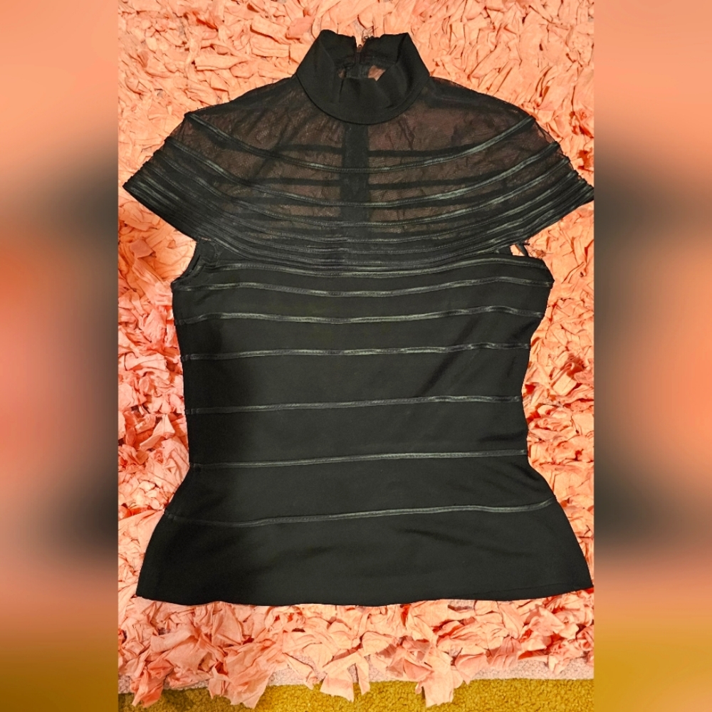 Tadashi sheer top